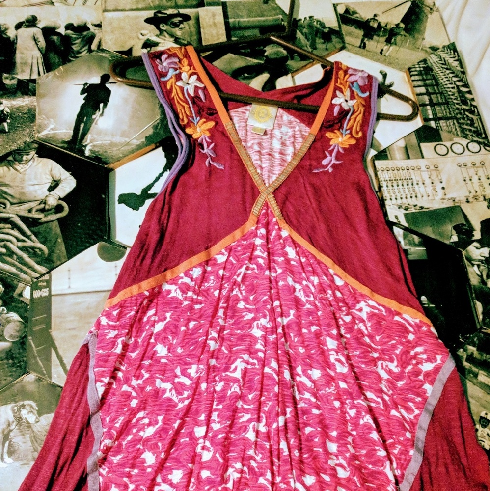 Ric Rac Indian Woven Shirt Dress - Picture 3 of 8